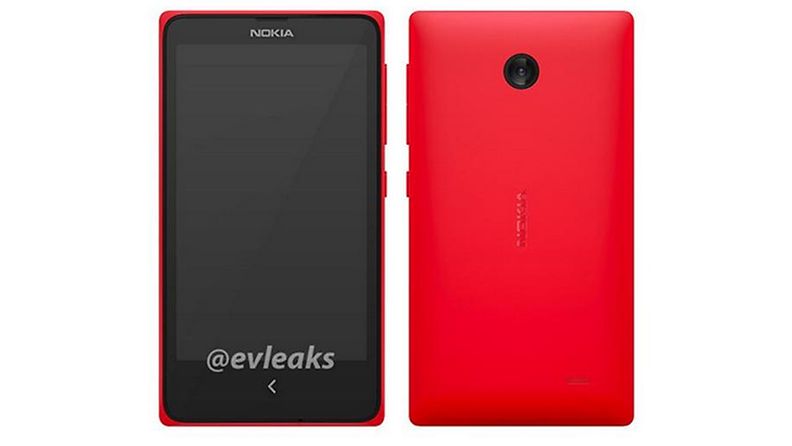 Nokian väitetty Android-puhelin, "Normandy". Kuvakaappaus: Twitter/ @evleaks