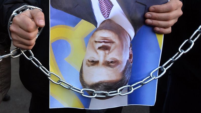 Ukraina Yanukovich mielenosoitus