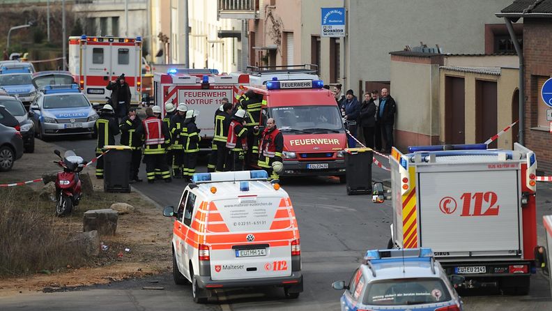 Yksi henkilö sai surmansa sodanaikaisen pommin räjähdyksessä Euskirchenissä Saksassa 3. tammikuuta 2014.