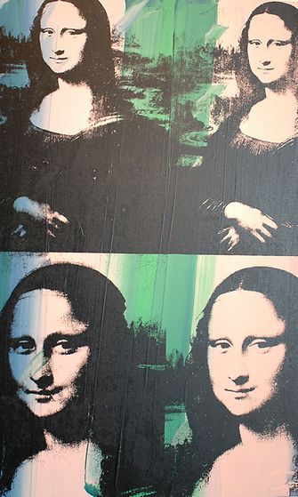 Andy Warholin teos Mona Lisa Four Times.