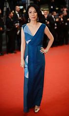 Tuomariston jäsen Naomi Kawase Wara No Tate -ensi-illassa,  The 66th Annual Cannes Film Festival