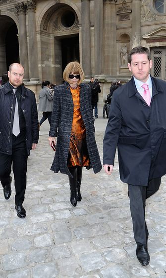 Louis Vuitton Pariisin muotiviikko 2013 Anna Wintour