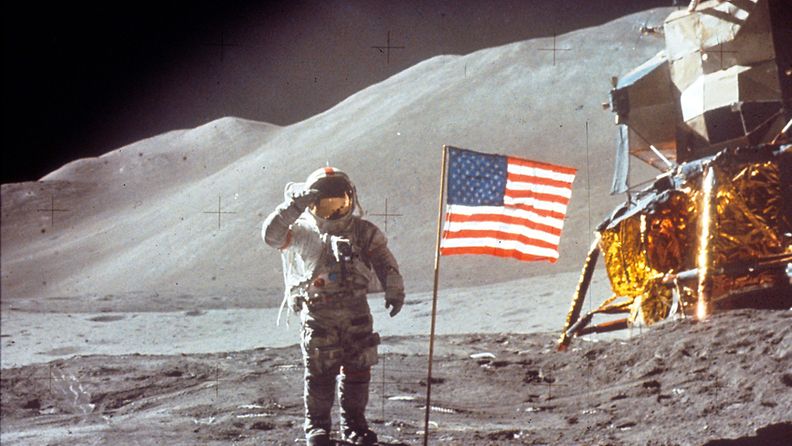 David Scott kuussa Apollo 15- tehtävän aikana.