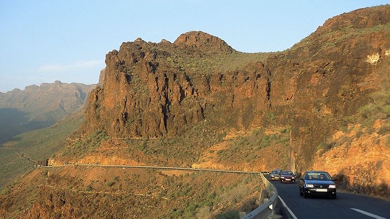 Gran Canarian näkymiä maanteiltä. 