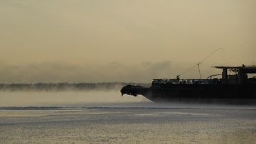 Merisavua Helsingin edustalla 14. tammikuuta 2014.