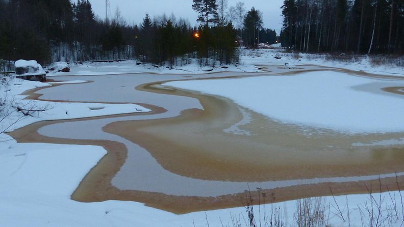 Lauhaa säätä Vaasassa 5. helmikuuta 2014. Lukijan kuva: Matti Hietala