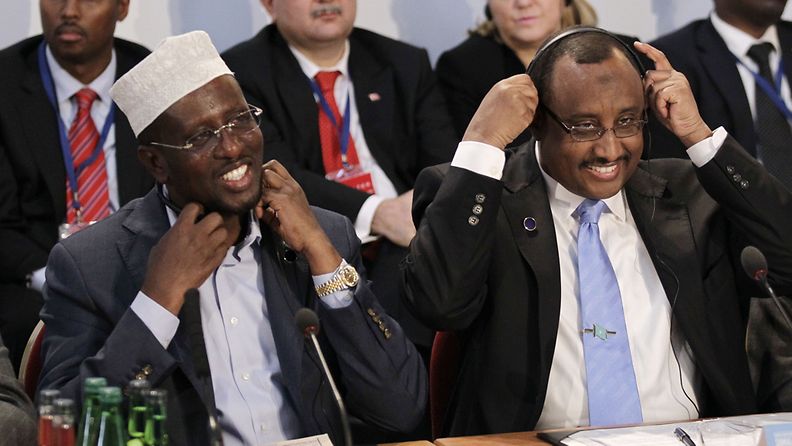 Somalian presidentti ja pääministeri.