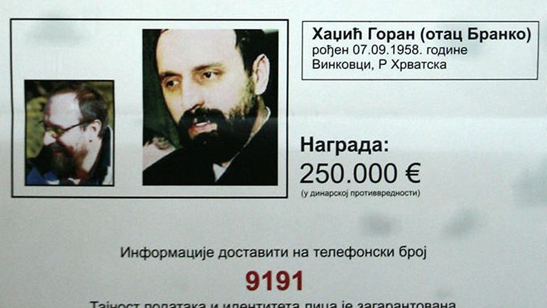 Serbian viranomaiset pidättivät sotarikoksista etsintäkuulutetun Goran Hadzicin 20.7.2011. 