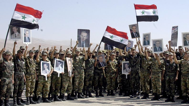Syyrialaisia sotilaita.
