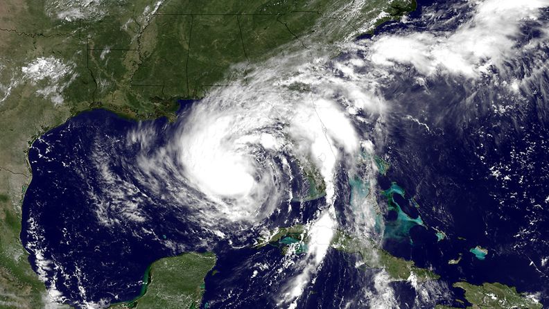 Satelliittikuvan perusteella Isaac-hurrikaanin on määrä iskeä Yhdysvaltain etelärannikolle keskiviikkona.