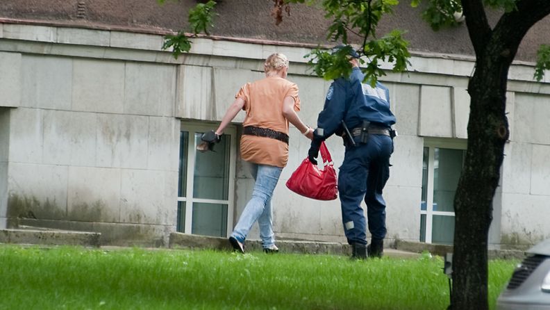 Viron puolustusministeriössä Tallinnassa sattui 11.8.2011 ampumavälikohtaus, jossa kuoli yksi ihminen. Tunkeutuja kuoli laukaustenvaihdossa poliisin kanssa. Poliisi auttaa naista poistumaan evakuoidusta ministeriöstä.