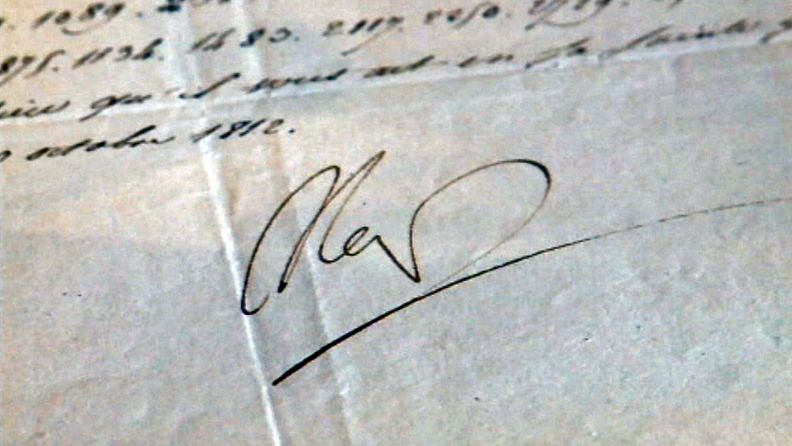 Napoleon allekirjoitti kirjeensä lyhyesti "Nap". 