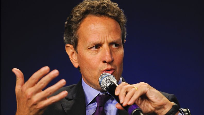 Yhdysvaltain valtiovarainministeri Timothy Geithner. 