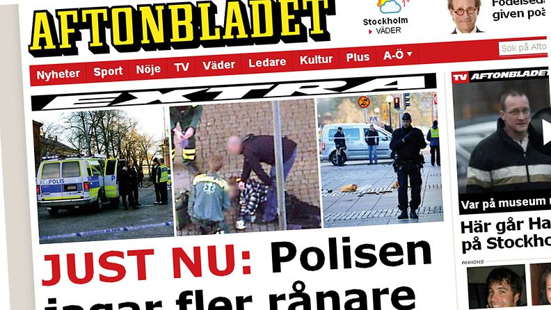 Kuvakaappaus Aftonbladetin nettisivuilta.