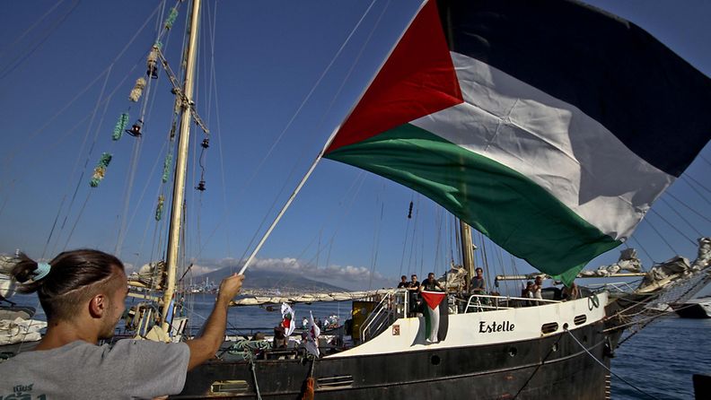 Estelle-laiva lähti Napolista kohti Gazaa lokakuun alussa.