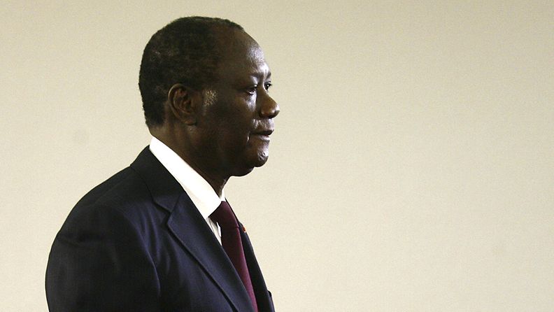 Nosunluurannikon presidentti Alassane Ouattara. Maan valtataistelut ovat olleet pitkäkestoiset, eikä loppua ole näkyvissä.