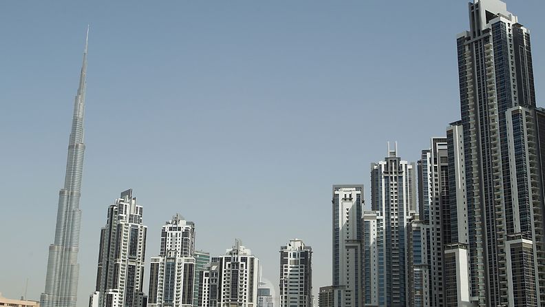 Yleiskuvaa Dubaista.