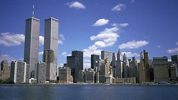 USA: Manhanttan ja World Trade Centerin kaksoistornit, New York. Lehtikuva