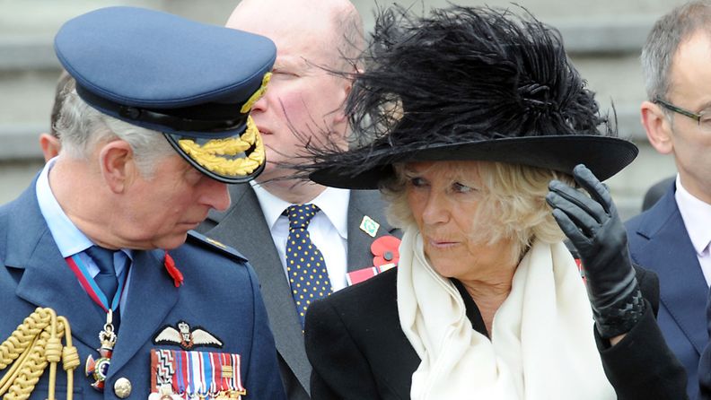 Walesin prinssi Charles ja Cornwallin herttuatar Camilla vierailulla Uudessa-Seelannissa 11. marraskuuta 2012.