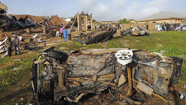 Nigeriassa on tuhottu kirkkoja aiemminkin tässä kuussa. Kuva on otettu kesäkuun 11. päivänä. 