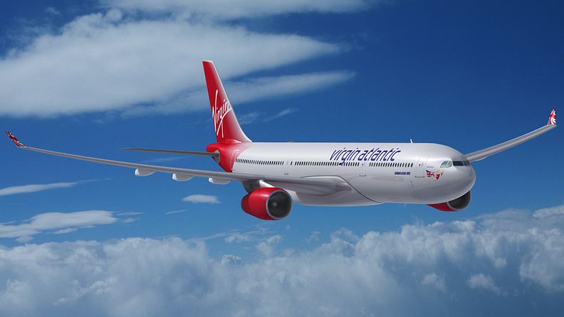 Virgin Atlantic -yhtiön kone. 