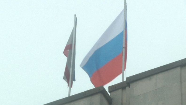Krimi Krim Krimin niemimaa Venäjä Ukraina lippu valtaus
