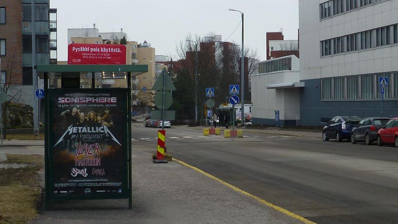 Keväinen Helsingin Pasila 27. helmikuuta 2014.