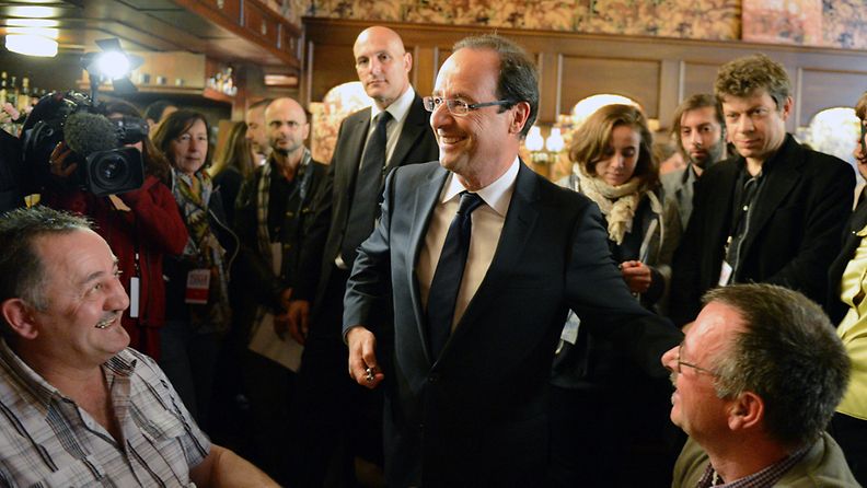 Francois Hollande voitti Ranskan presidentinvaalit. 