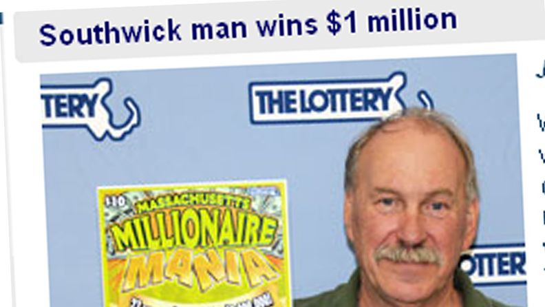 Kuvakaappaus Massachussetts Lottery -nettisivustolta.