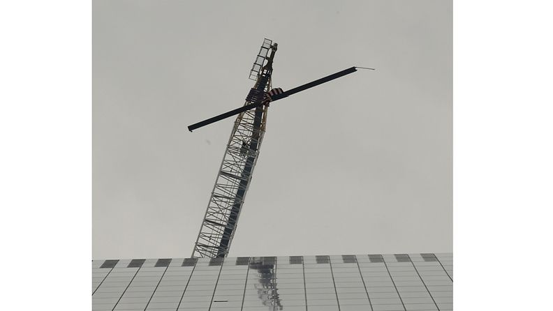 Viimeinen palkki nousi World Trade Centerin nelostornin huipulle maanantaina 25. kesäkuuta 2012.