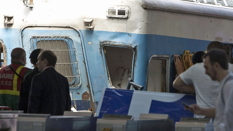 Kymmeniä ihmisiä kuoli junaturmassa Argentiinassa 22.2.2012.