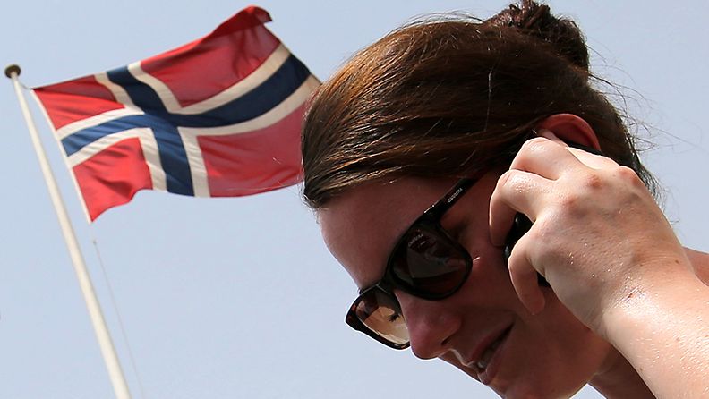 Norwegian Marte Deborah Dalelv speaks over her phone upon arrival to the Norwegian Seamen's Center in Dubai, United Arab Emirates, 22 July 2013. Media reports state the UAE authorities released the 24-year-old Norwegian Marte Deborah Dalelv after she was pardoned by Sheikh Mohammed bin Rashid Al Maktoum, Vice President and Prime Minister of the UAE and Ruler of Dubai. Dalelv received a 16-month prison sentence, after reporting a rape incident to police, over charges of having extramarital sex, drinking alcohol. 