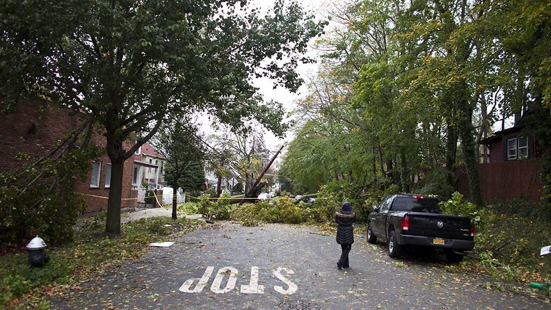 Myrskytuhoja Staten Islandilla New Yorkissa 30. lokakuuta 2012.