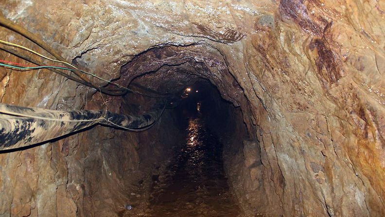 Kaivos, jossa yhdeksän kaivosmiestä on ollut jumissa Perun Quilquessa 5. huhtikuuta lähtien.