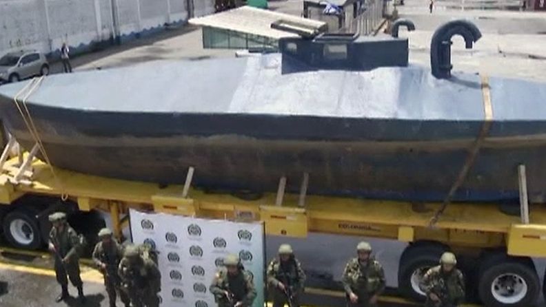 Kolumbiassa takavarikoitu sukellusvene pystyi kuljettamaan jopa 10 tonnin kokaiinilastin.