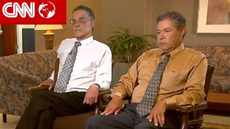 Ariel Castron veljet Onil ja Pedro Castro CNN:n haastattelussa 13.5.2013. Kuvakaappaus: CNN.
