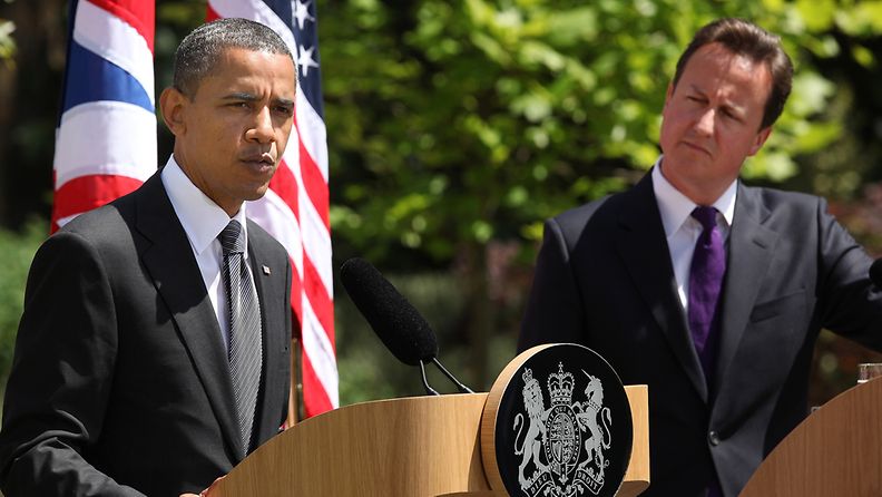 Barack Obama ja David Cameron Lontoossa 25.5.2011.