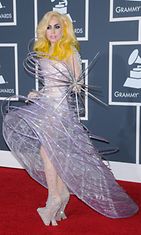 Lady Gaga Grammy-gaalassa 2010.