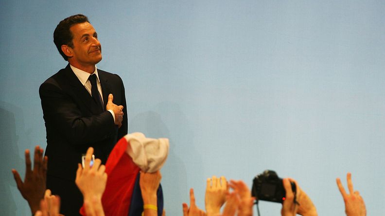 Nicolas Sarkozy vuonna 2007, kun hänestä tuli presidentti. 
