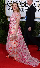 Drew Barrymore Golden Globes -palkintogaalassa.