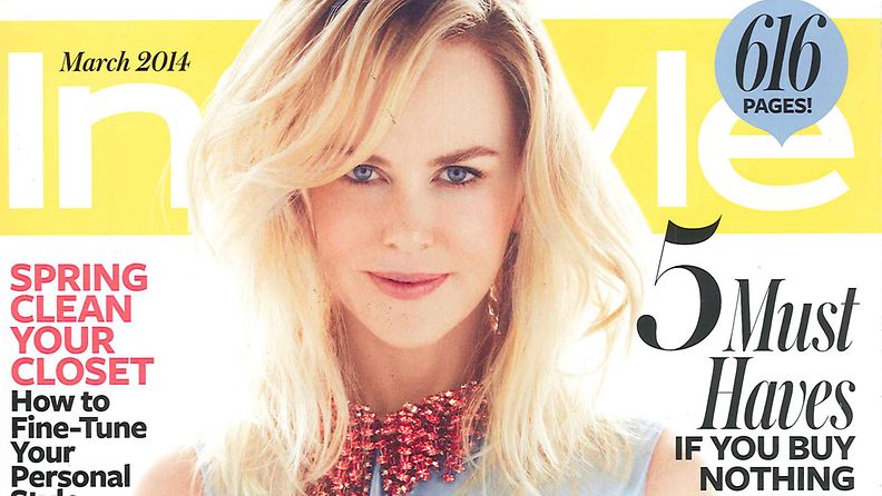 Nicole Kidman In Style -lehden kannessa.