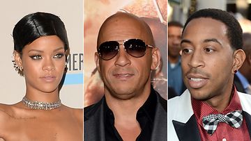 Rihanna, Vin Diesel ja Ludacris ovat surullisia Paul Walkerin poismenosta.