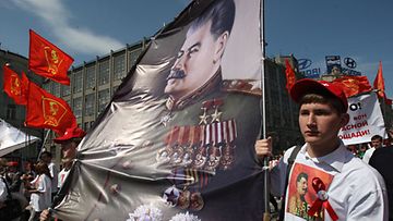 Voitonpäivän juhlallisuudet 9.5.2010. Punaisella torilla Moskovassa. Kuva: EPA