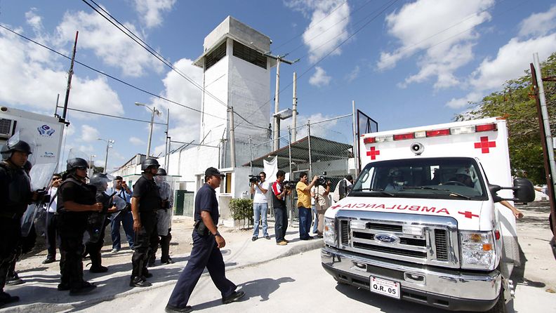 Meksikon Cancunissa tapahtui tänään vankilamellakka.