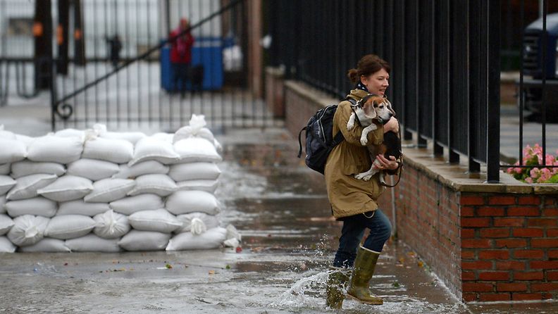 Osa Brooklynin naapurustoista on jo alkanut tulvimaan.