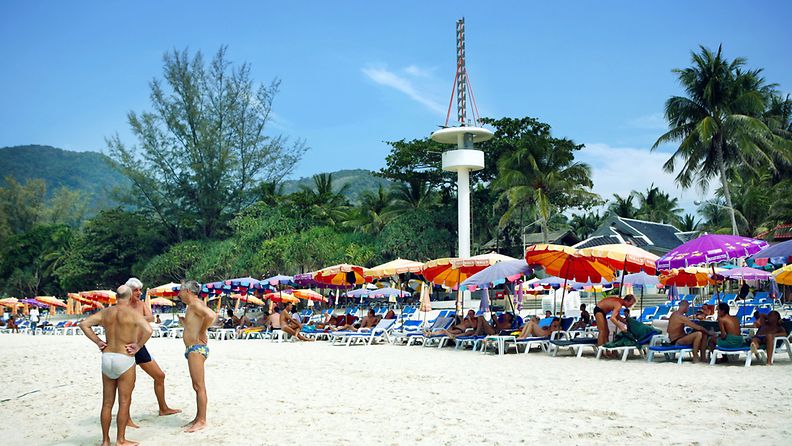 Kuva Thaimaan Phuketin Patong Beachilta vuodelta 2006. 