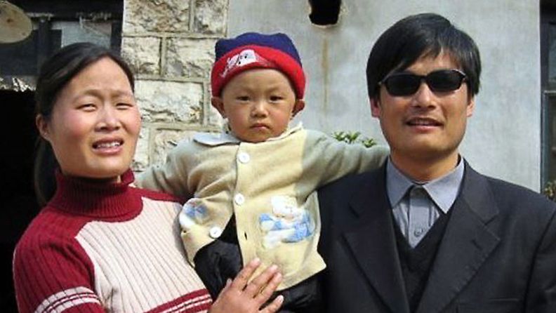 Chen Guangcheng perheineen.