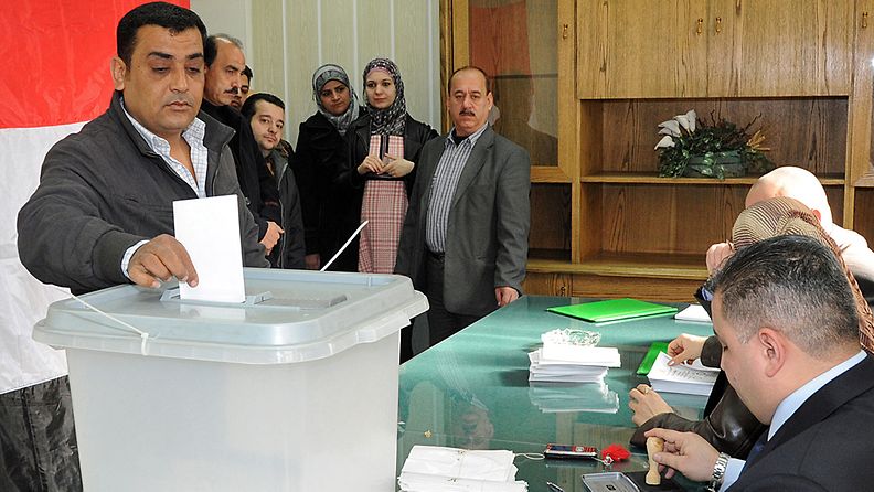 Syyriassa äänestettiin uudesta perustuslaista 26.2.2012.