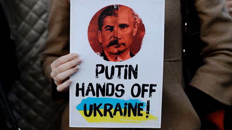 Ukraina Venäjä Krim mielenosoitus Prahassa