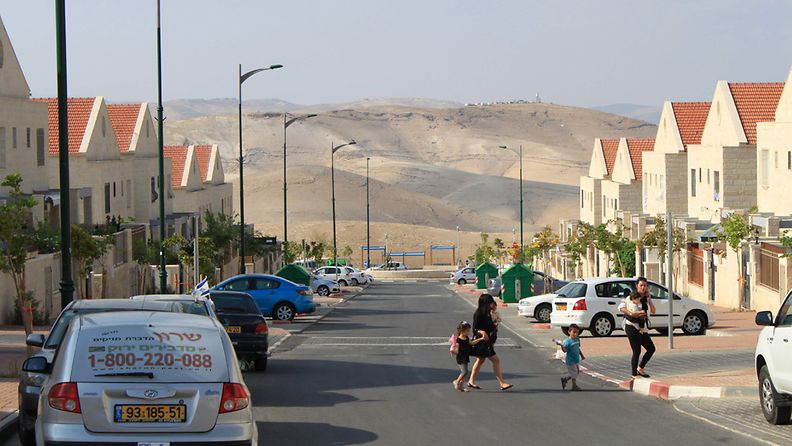 Ma'ale Adumim on ylellinen israelilainen nukkumalähiö keskellä Juudean autiomaata ja Länsirantaa. Kuva otettu 30. toukokuuta 2011.